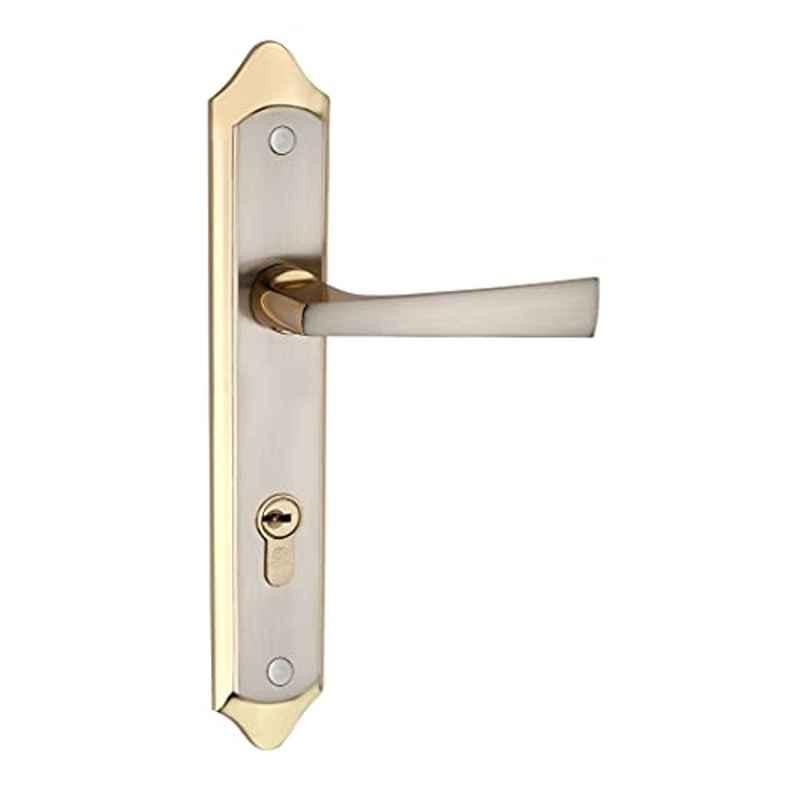 Bonus Topaz10inch 85mm Brass Silver & Gold Both Side Key Mortice Lock Set