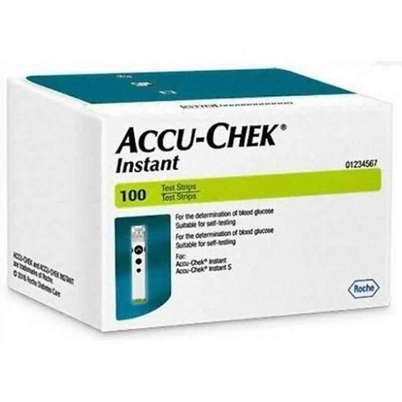 Accu-Check Instant 100 White Test Strips, 01234567