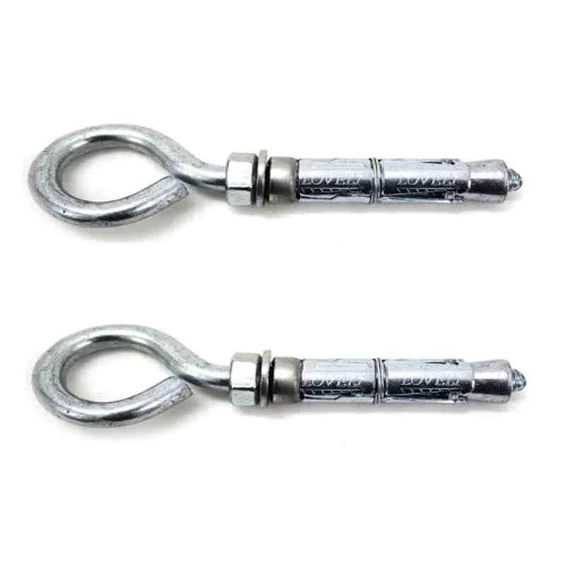 Lovely 12x150mm Heavy Duty Rawal Bolt with Hook Eyelet (Pack of 2)