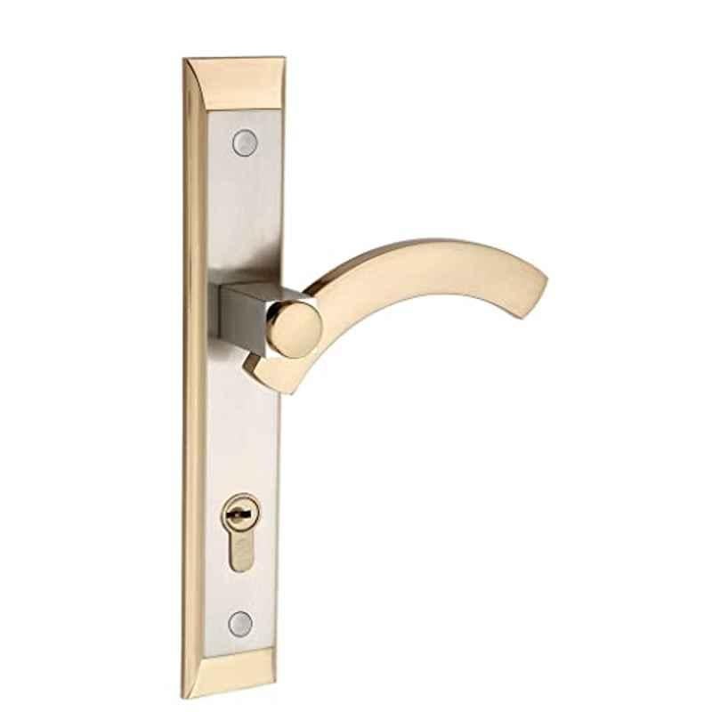Bonus Half Moon Premier 85mm Brass Silver & Gold Both Side Key Mortice Lock Set