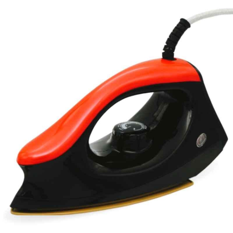 Nissan 750W Plastic Black & Orange Automatic Dry Iron, NS009-1
