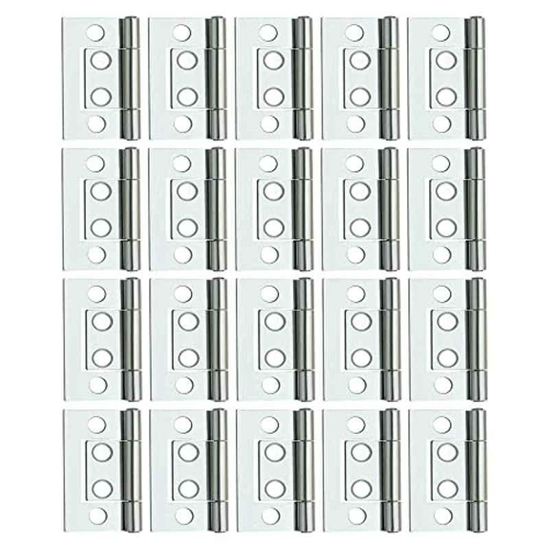 Screwtight 2 inch Chrome Finish Cabinet Flush Hinge, â€ŽS170702CP-20 (Pack of 20)