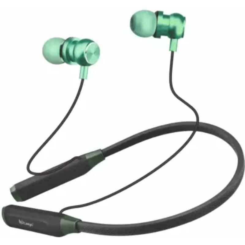 Hitage Trendy Green In the Ear Wireless Bluetooth Neckband with Mic, NBT-5131