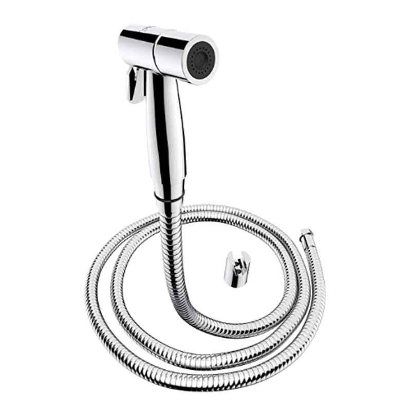 Biut Aria 15mm ABS Chrome Finish Health Faucet with Brass Inserts, 1m Hose Pipe & Hook, HF-5120