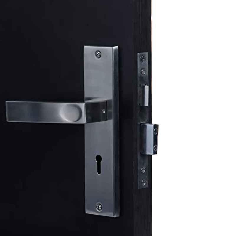 Homexpert Fasino Stainless Steel Silver 6 Lever Heavy Duty Mortise Door Lock Set