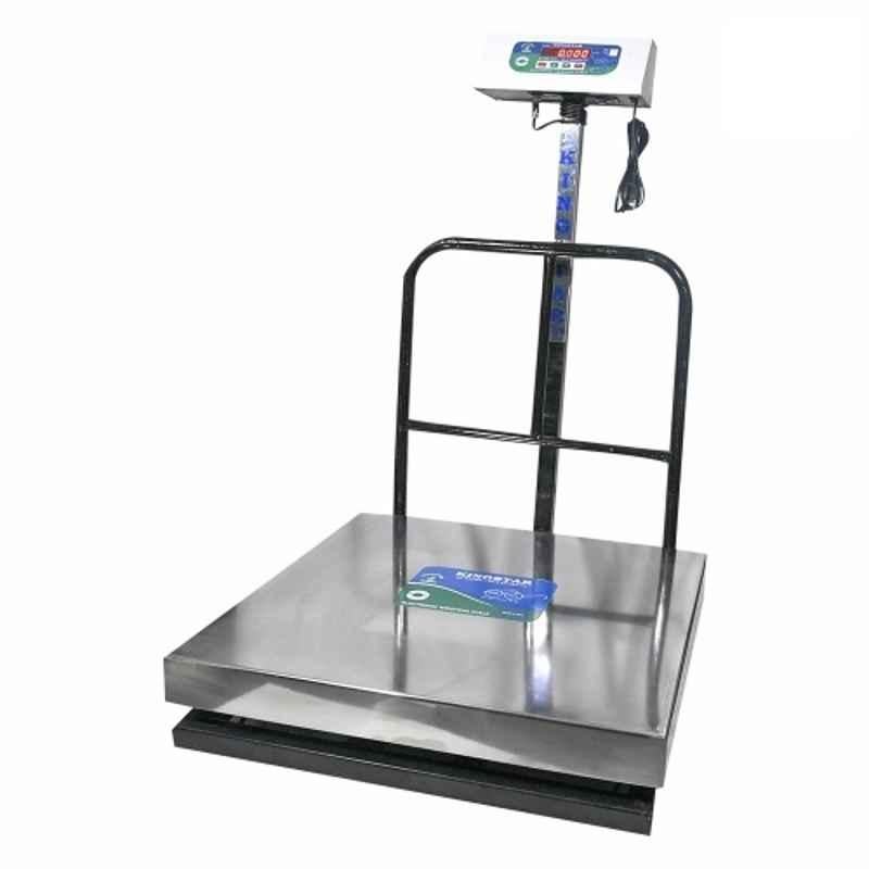 Kingstar 500kg 600x600mm Mild Steel Red LED Backlit Display Weighing Scale