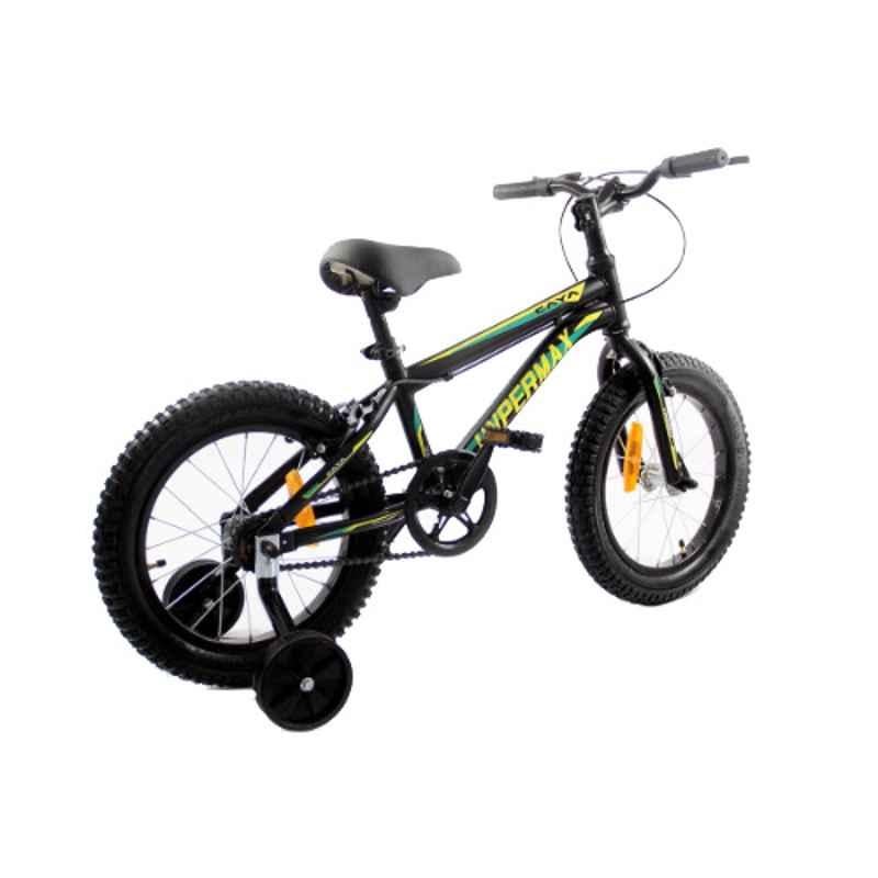 Caya Hypermax 16 Jet Matt Black Carbon Steel Kids Cycle, Tyre Size: 16 inch