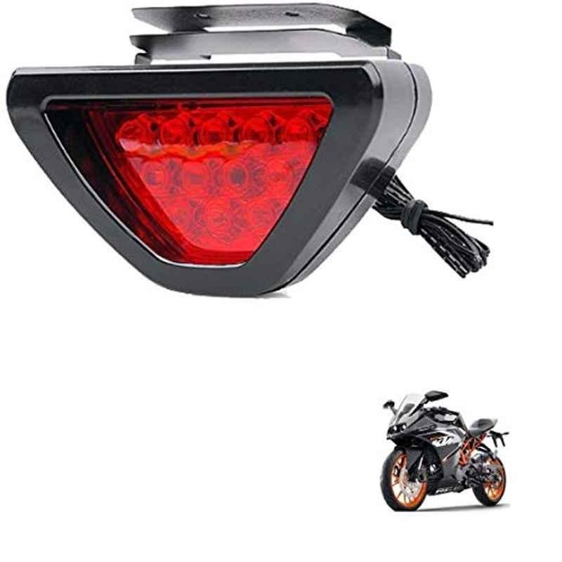 Kozdiko 12 LED Triangle Shape Bike Brake Light with Flash Mode for KTM RC 390, koz_94801