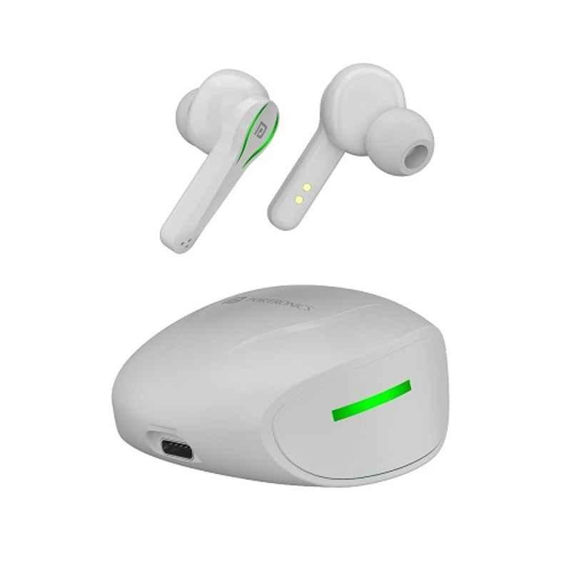 Portronics Harmonics Twins 23 White Clear Bass Sound In Ear Bluetooth Earbuds, POR 1422