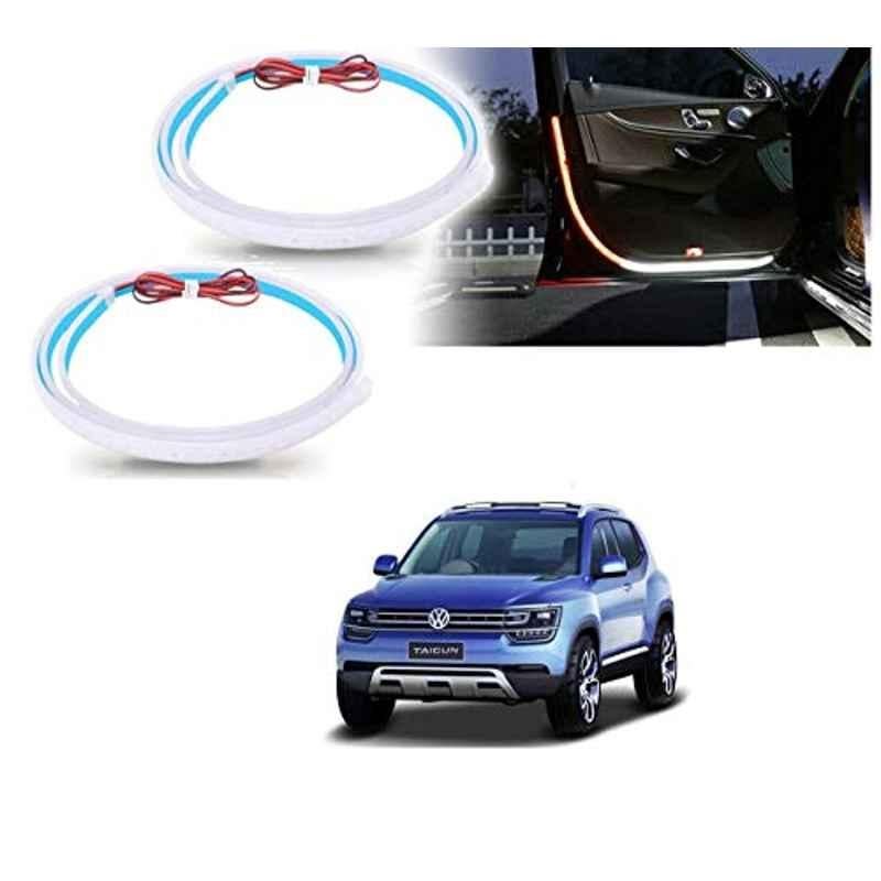 Kozdiko 2 Pcs 120cm Car Door Opening Warning LED Strips Safety Light Set for Volkswagen Tiguan