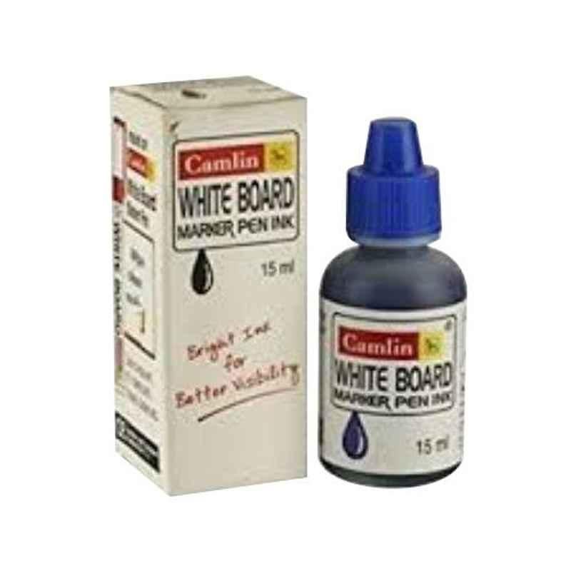 Camlin 15ml Blue White Board Marker Pen Ink, MP200P3699 (Pack of 200)