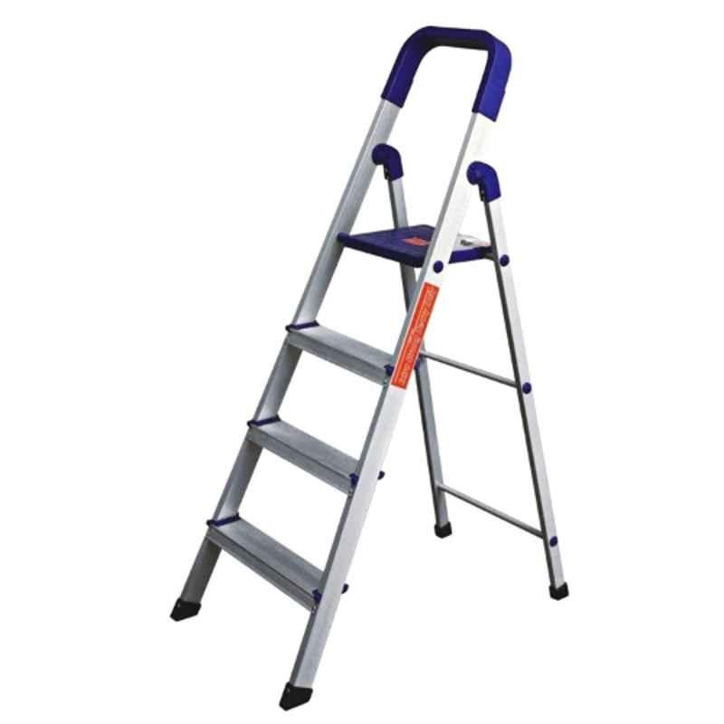 Homace 150kg 4 Step Aluminium Blue & Silver Ladder