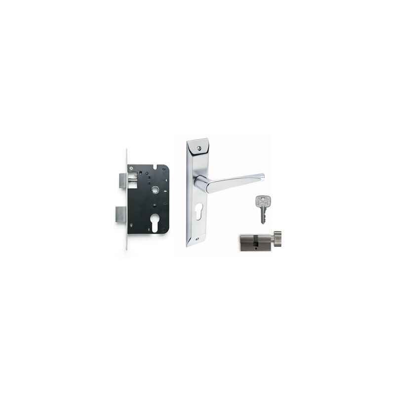 Godrej NEH 09 200mm 1CK Door Handle with Lock Set, 6690