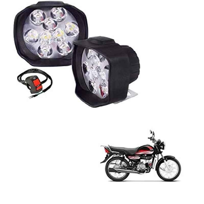 Kozdiko 2 Pcs Sheen 15W 9 LED 6000k Transformer Bumble Bee Style LED Fog Light Set for Hero HF Down, koz_81546