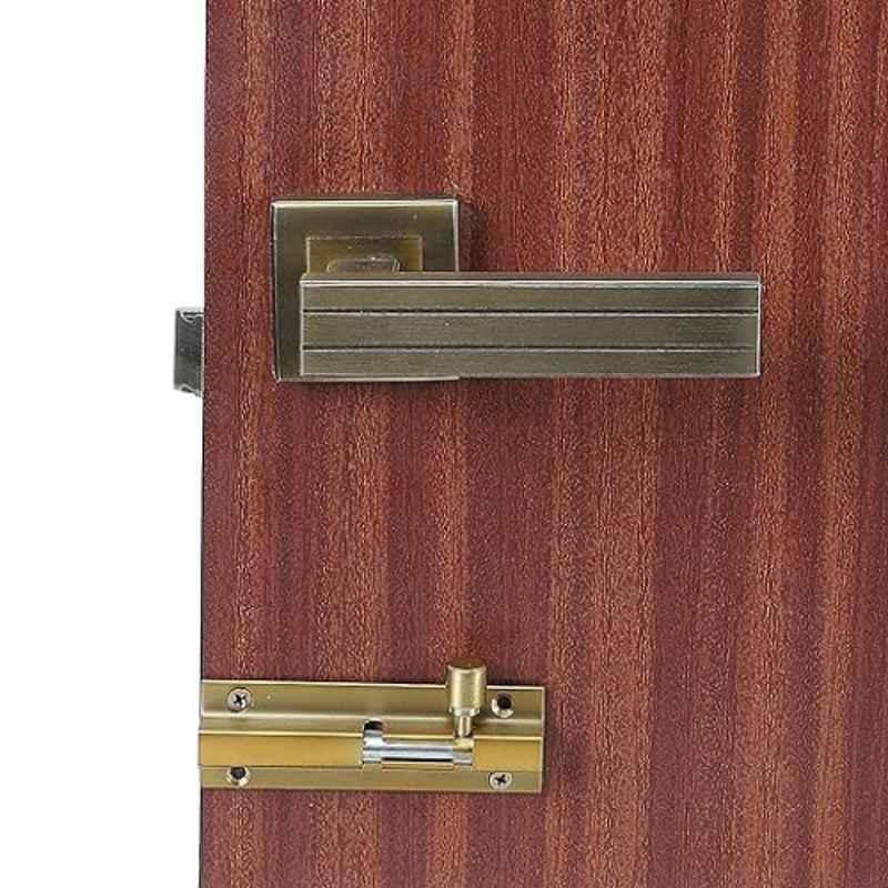 Homexpert Altroz Stainless Steel Antique Brass Finish Heavy Duty Mortise Door Lock Set with Bolt