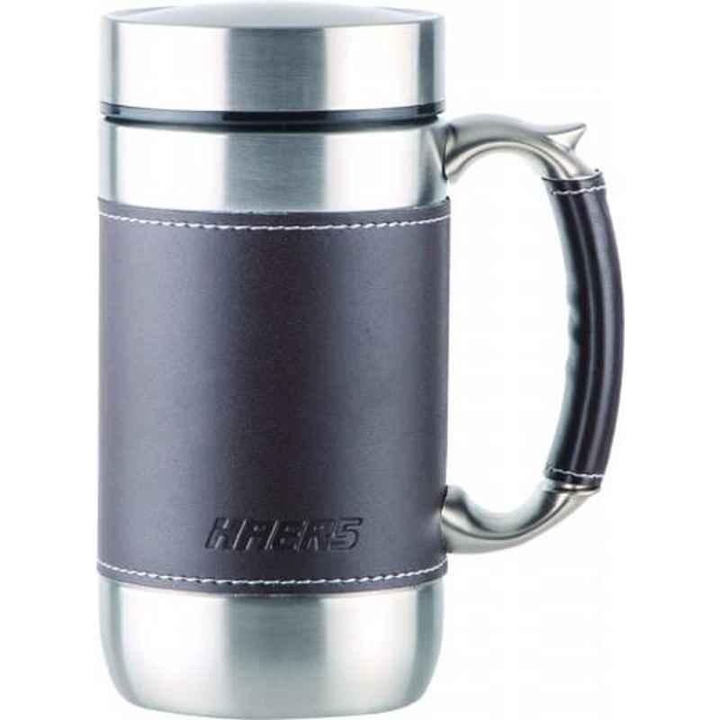 Haers 450ml Stainless Steel Brown Vacuum Mug, HBG-450L-BRW (Pack of 2)