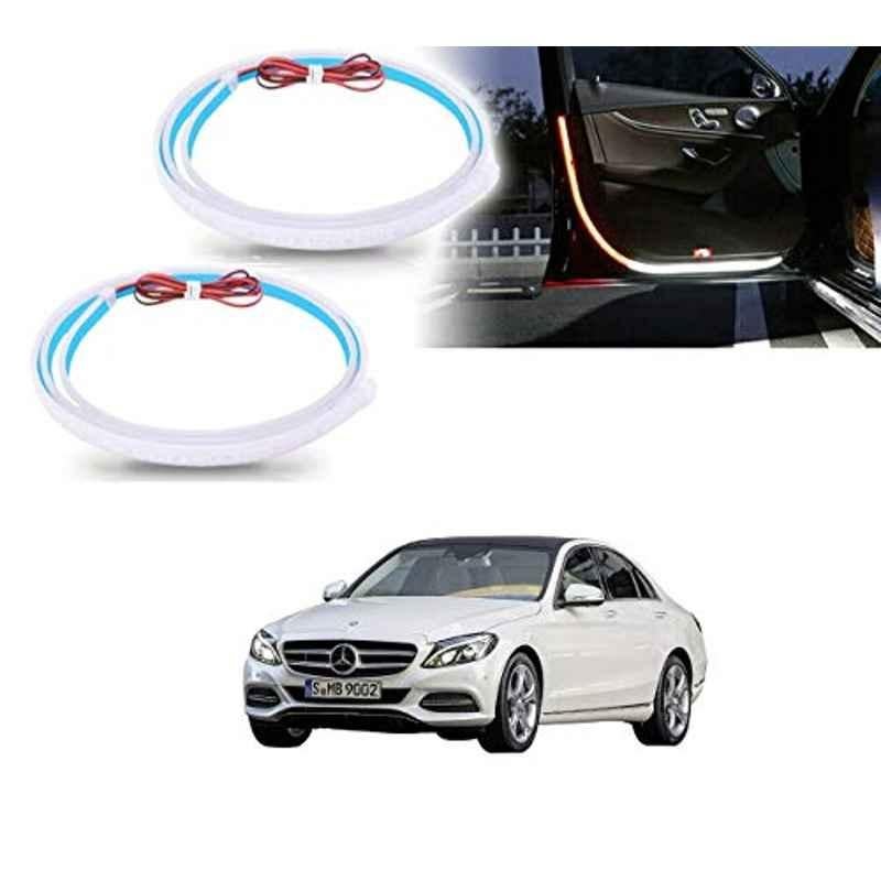 Kozdiko 2 Pcs 120cm Car Door Opening Warning LED Strips Safety Light Set for Mercedes Benz C-Class