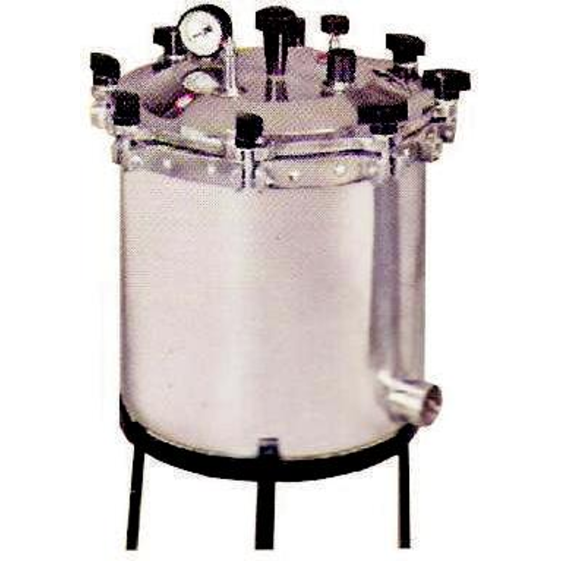Labpro 144 Seamless 300x300mm 15psi Aluminium Autoclave Laboratory Portable