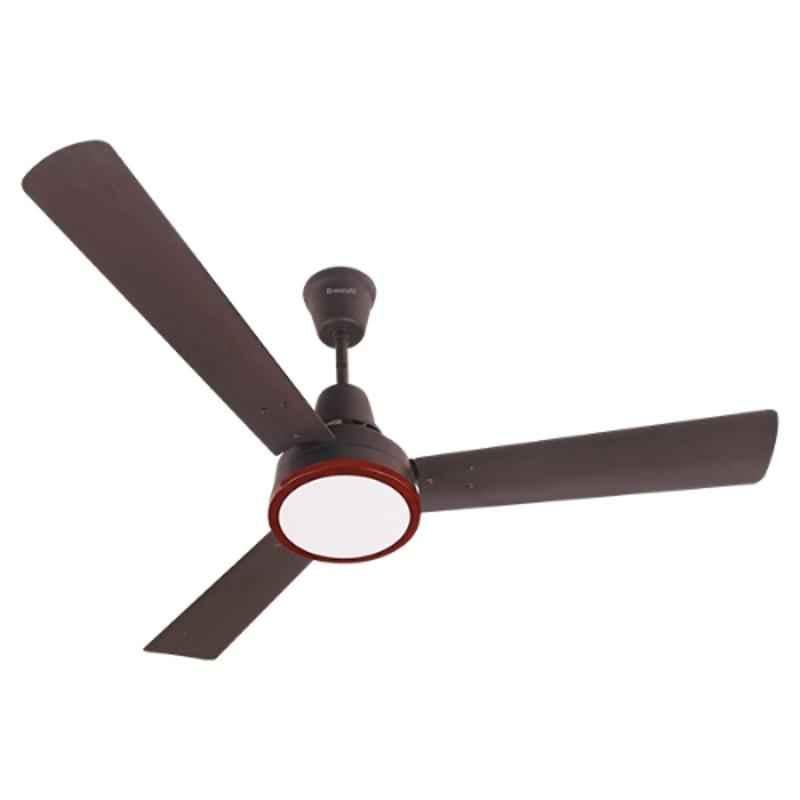 Breezalit Alina 65W Brown Designer Ceiling Fan with Remote, BZ030, Sweep: 1200 mm