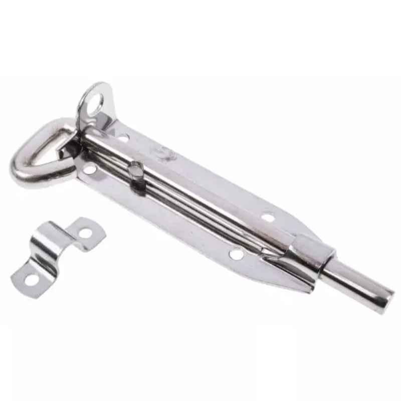 RS Pro 152mm Stainless Steel Chrome Plated Finish Tower Bolt, 4349573