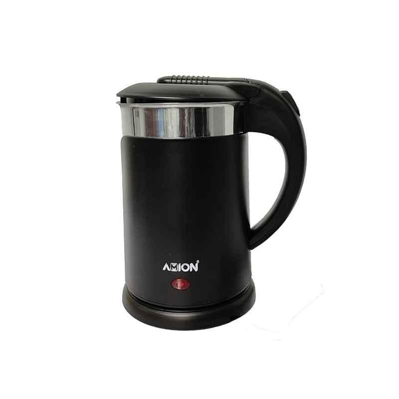 Amion 1350W 1.2 Litre Stainless Steel Black Electric Kettle, AM120LK