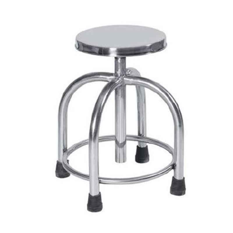 AS Medisteel ASM-1081 Stainless Steel Revolving Patient Stool