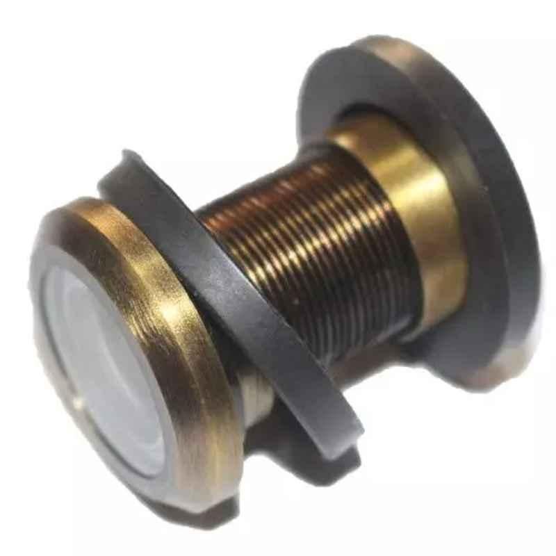 RiseOm 3 inch Brass Rose Gold Finish 180 deg Viewing Angle Door Eye, KV-EA9X-0Z1W (Pack of 2)