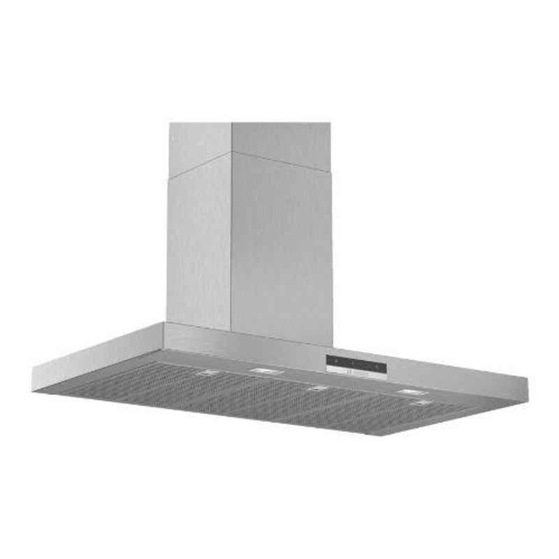 Bosch Serie-4 0.3W Stainless Steel Wall Mounted Cooker Hood, DWB97DM50B, Size: 90 cm