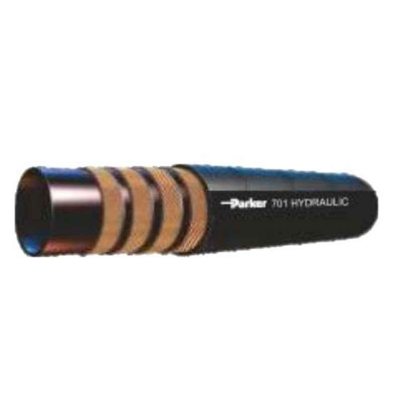 Parker 701EN856-4SP 1/2 inch 1m Synthetic Rubber Braided Hydraulic Hose, 701MSHA-8