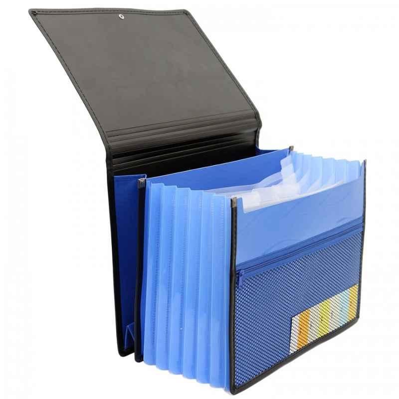 Solo A4 6 Section Blue Document Manager with Partition, EF301 (Pack of 10)
