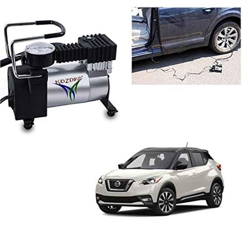 Kozdiko 12V DC Heavy Duty Metal Tyre Inflator for Nissan Kicks, Tyre_Inflator_D254