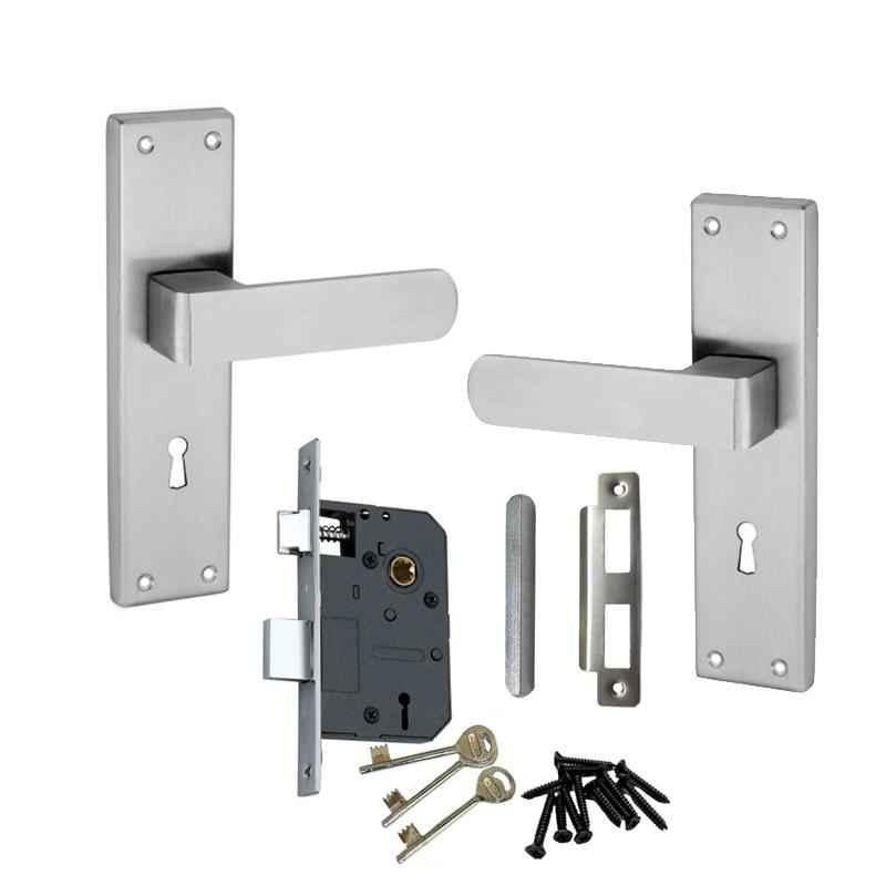 Atom 190mm 6 Lever Brass Antique Finish Mortise Lock Handle Set with 3 Keys, G-2-K.Y.SSL-3