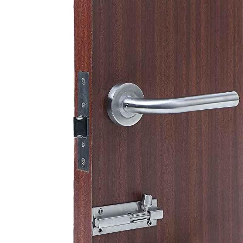 Saze â€ŽStainless Steel 304 Matt Finish Heavy Duty Mortise Lock for Door with Bolt Latch & Pull Handle, MG-1106