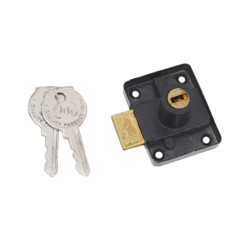 Smart Shophar 25mm Zinc Black Gold Furphy Multipurpose Lock, 54206-MPLF-BG25 (Pack of 4)