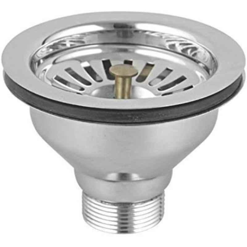 Logger 4 inch Silver Stainless Steel Elegant Finish Waste Coupling