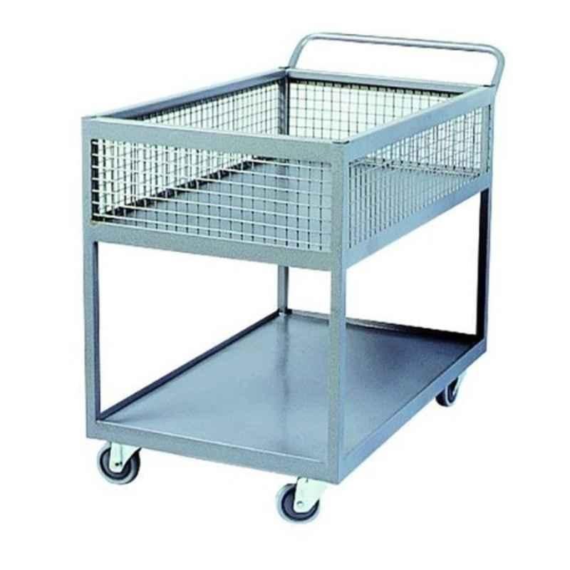 Suwas 450kg 100x60x84cm Steel Material Handling Trolley, SU-MHT-002
