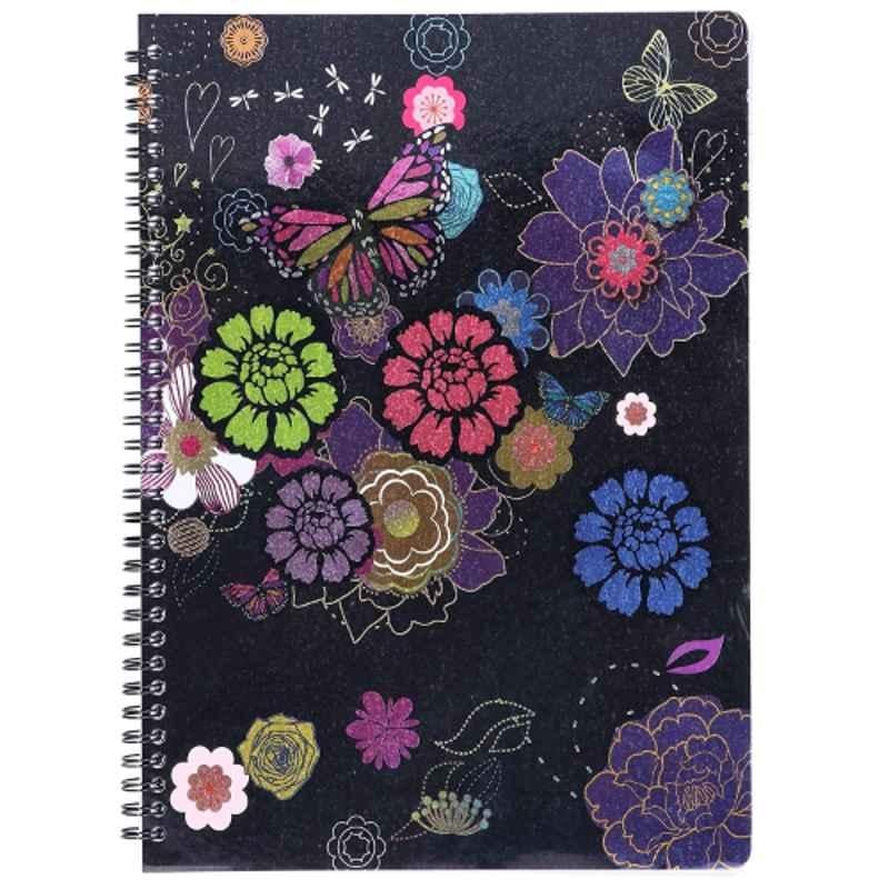 Navneet Jazz Youva A4 160 Pages Single Line Wiro Bound Notebook, 23878A