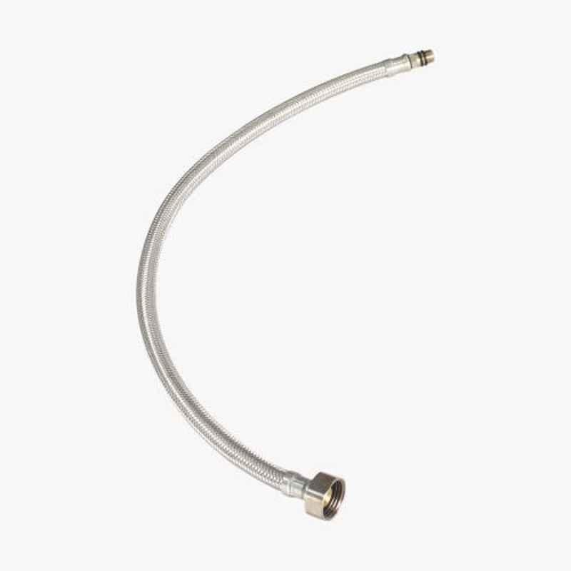 Kerovit 500mm Silver Chrome Finish Basin Braided Hose, KA950001