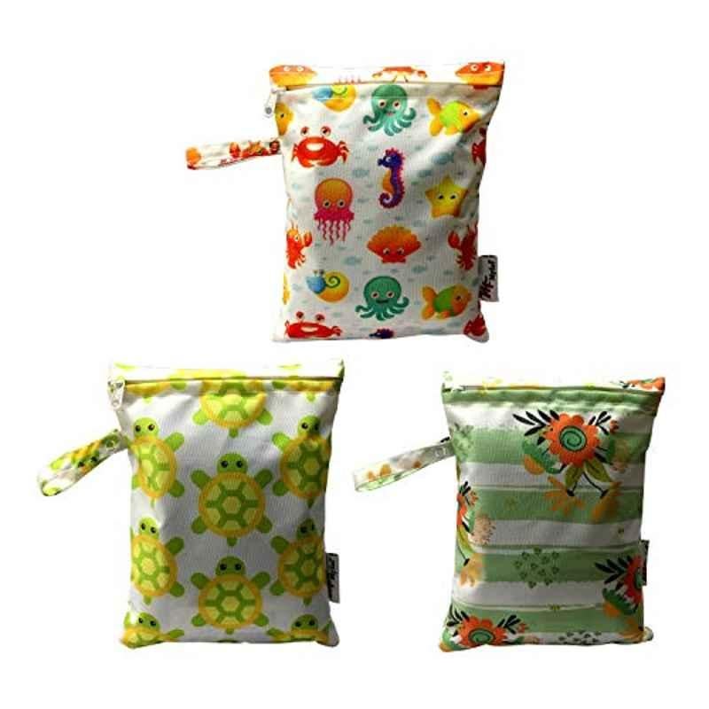 My Fav Polyester Digital Print Multiutility Diaper Bag, MFWDC003 (Pack of 3)