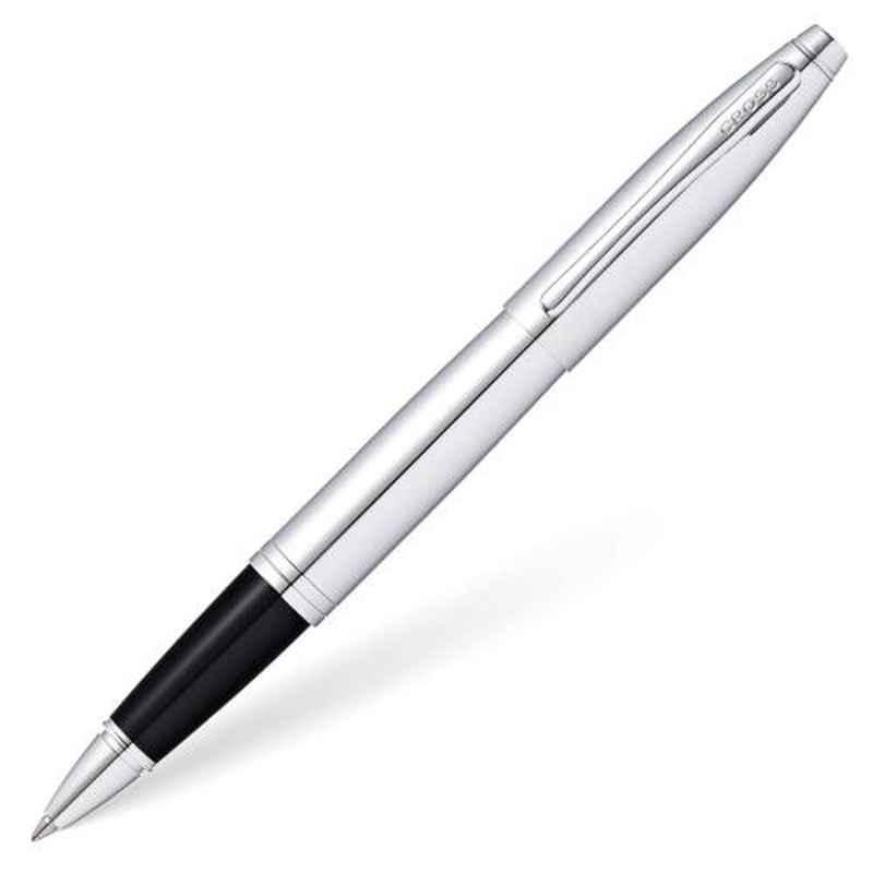 Cross Blue Ink Calais Polished Chrome Roller Ball Pen