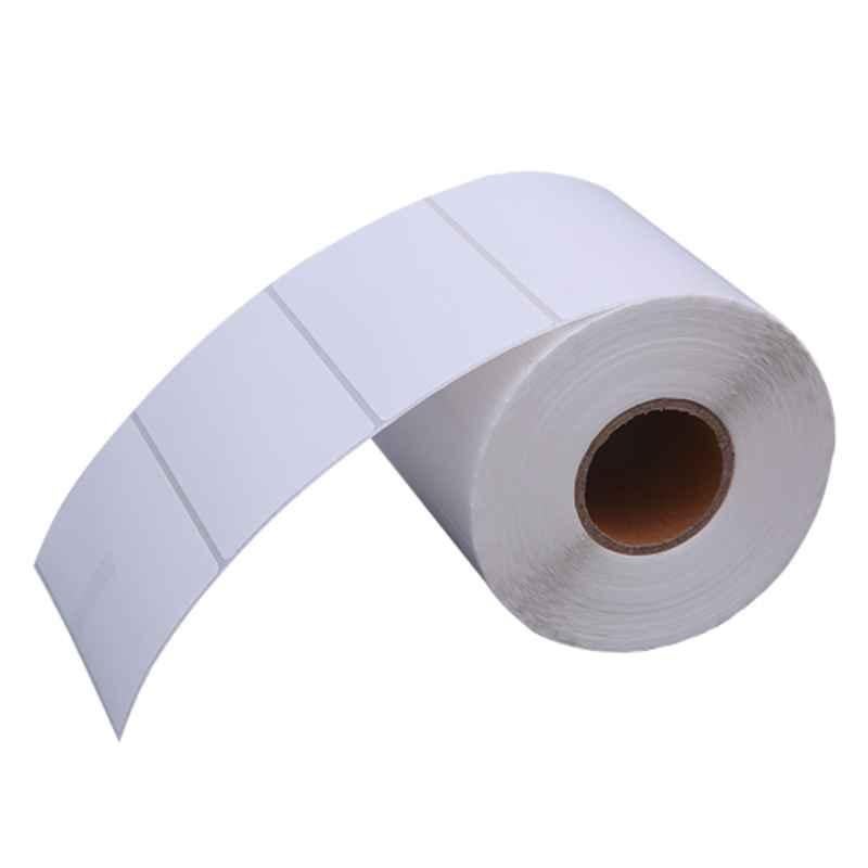 LabelKart 60x25mm Paper White Chromo Label Roll