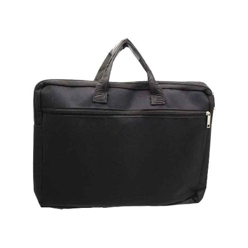 iLife Canvas A3 Black Legal Zippered Business Document Bag