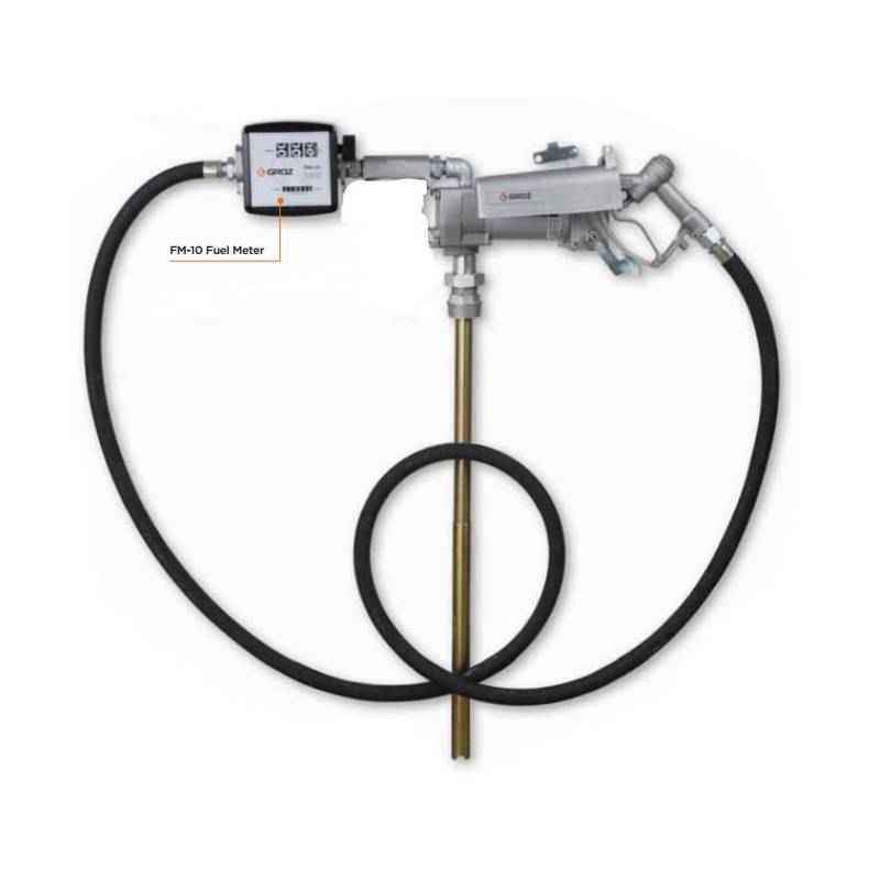 Groz 12V DC Heavy Duty Explosion Proof Electric Fuel Pump with Fuel Meter, FPM/12/MT/D