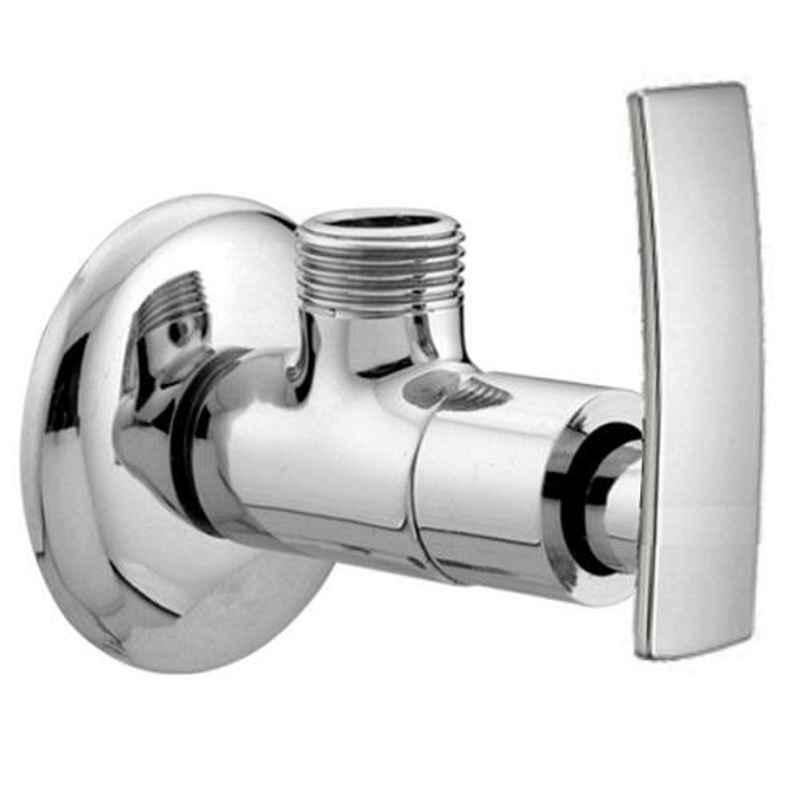 Drizzle Artize Brass Chrome Finish Silver Angle Valve, AANGLEARTIZE