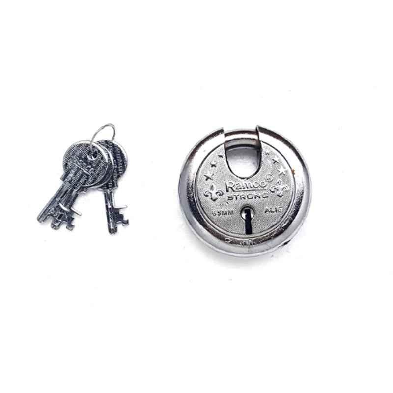 Smart Shophar 75mm Steel Zip Action Shutter Lock, 54015-SL7L-ZA-75H (Pack of 2)