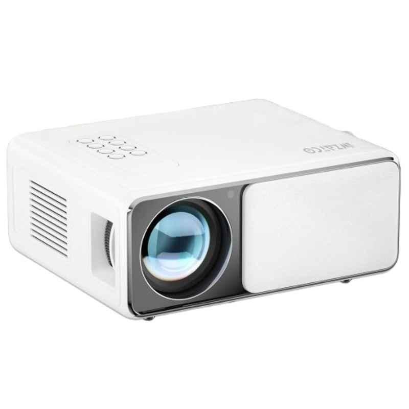 WZATCO Yuva Plus Android Native 1080p FHD 4K Support LED Projector for Home with 490 ANSI Lumens & 250 inch Screen