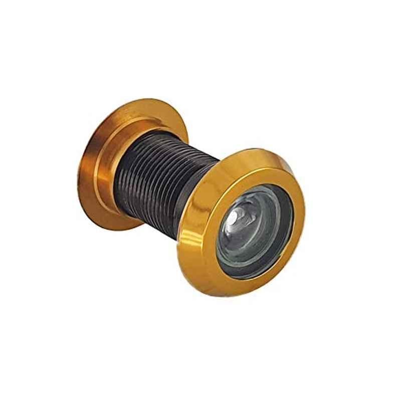 Aquieen Brass Glossy Black Antique Door Eye Viewer Lens for Main Door Handles