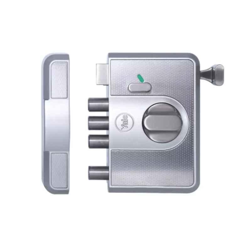 Yale CBR-500SIL Cinco 500 Lock Knob Inside Silver Latch & DeadBolt Main Door