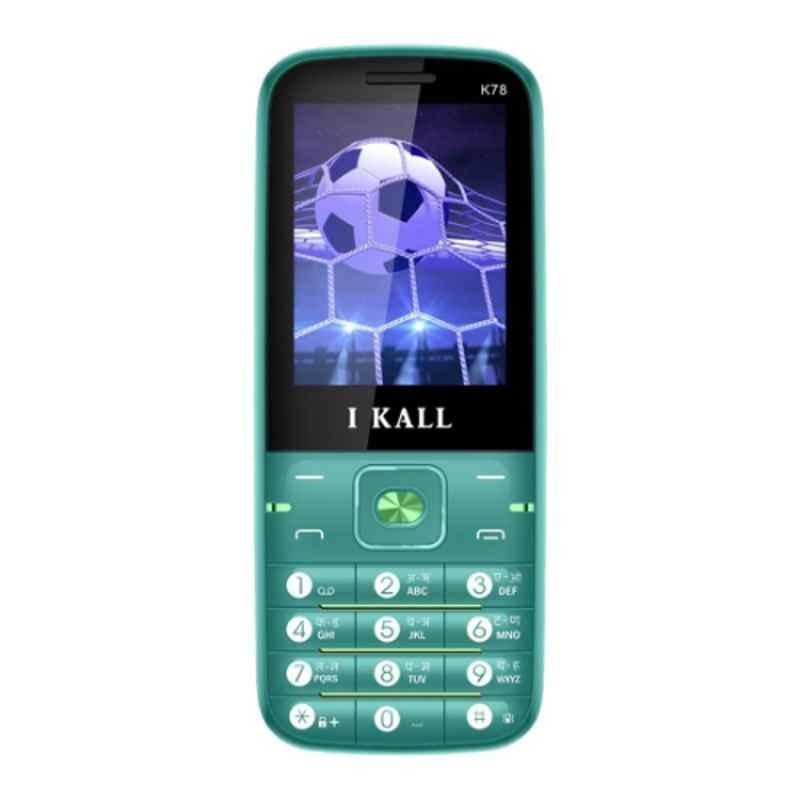 I Kall K78 2.4 inch Green Dual Sim Multimedia Keypad Feature Phone