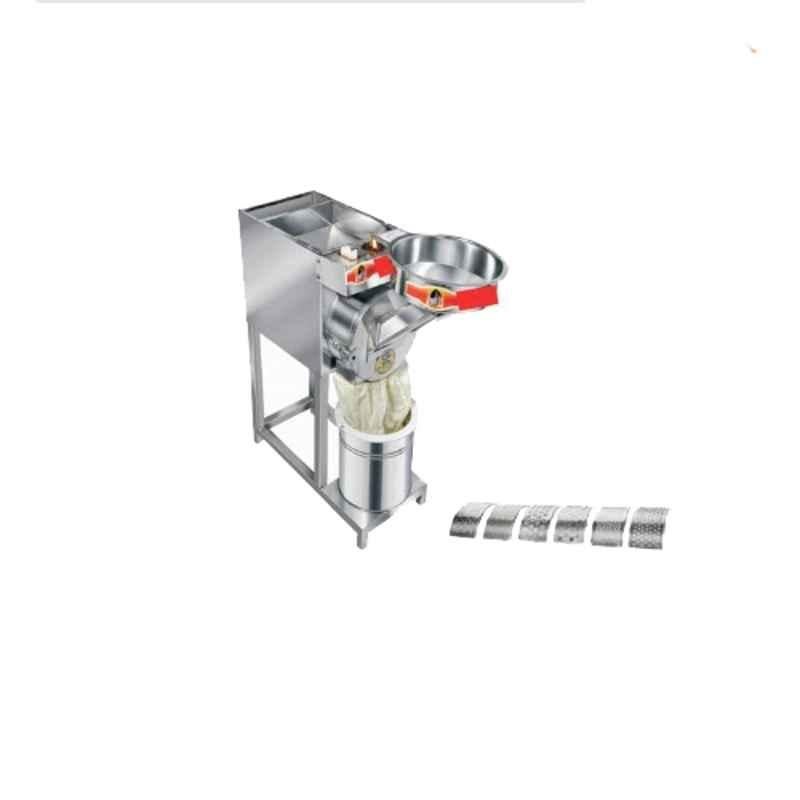 Rawat Impex 1HP Stainless Steel Semi Automatic Two in One Flour Mill